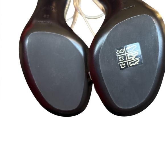 Alexander McQueen Metallic Silver Mirror Sandal Heels Ankle Straps Size 36 New - Picture 11 of 14